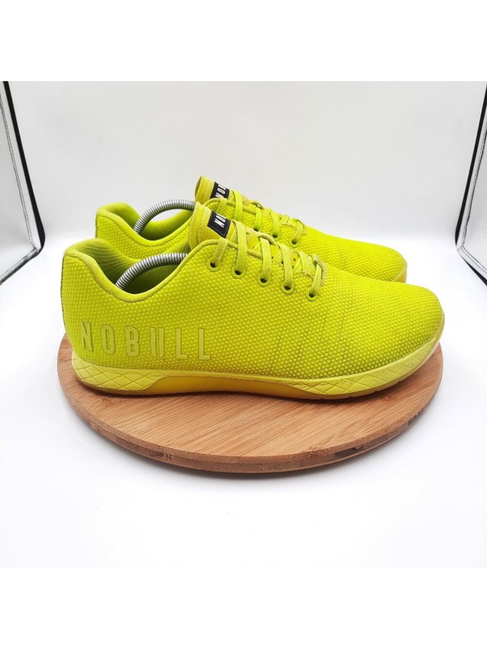 Nobull Outwork Edge Mens 11.5 Shoes Neon Green Gum Workout Training Gym Sneakers
